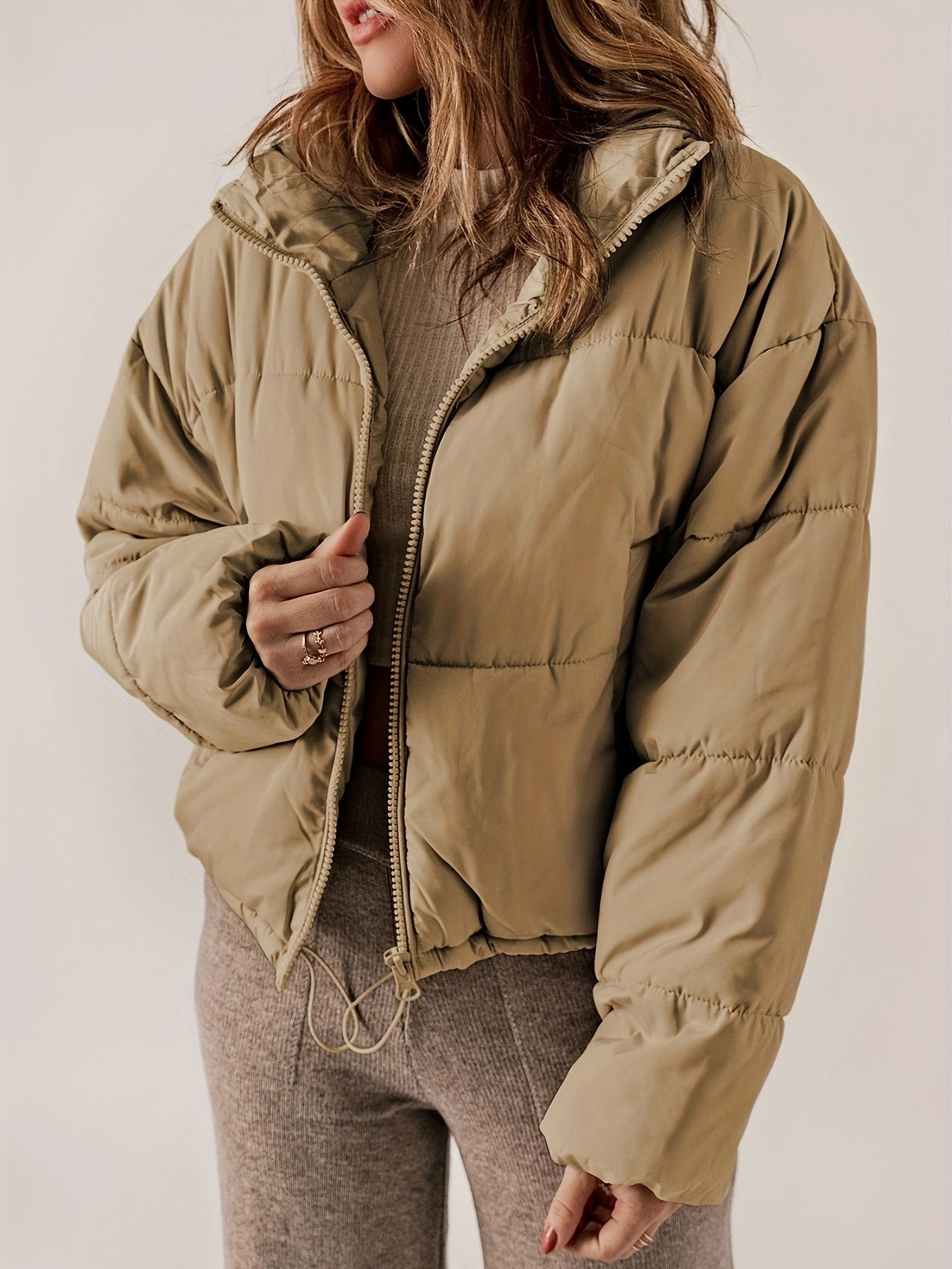 Stijlvolle Oversized Gewatteerde Jas