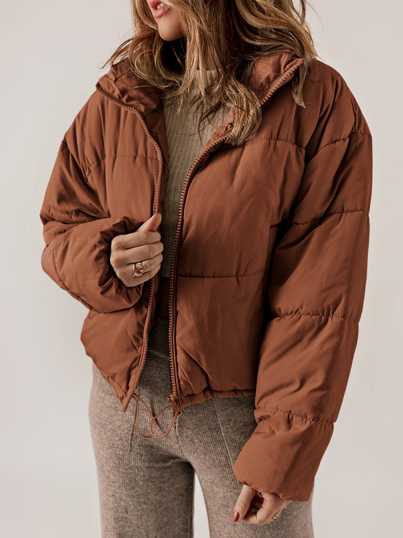 Stijlvolle Oversized Gewatteerde Jas