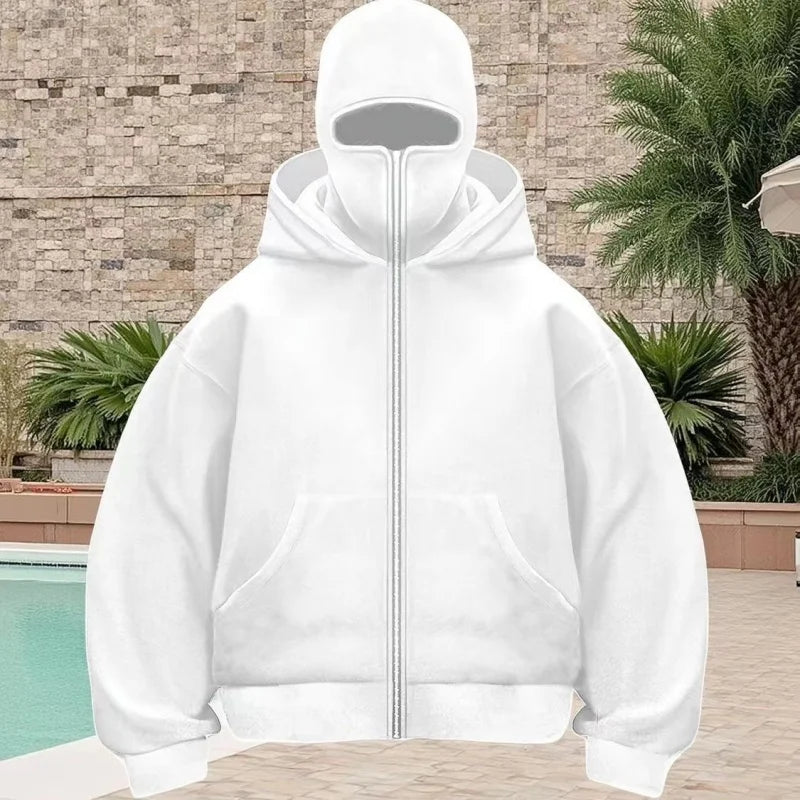 Balaclava Zip Hoodie for Men