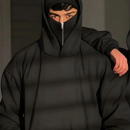 Balaclava Zip Hoodie for Men