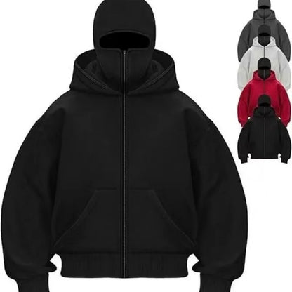 Balaclava Zip Hoodie for Men