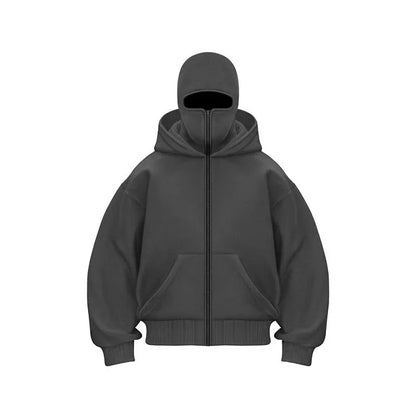 Balaclava Zip Hoodie for Men