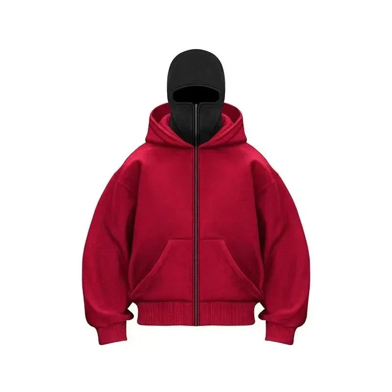 Balaclava Zip Hoodie for Men
