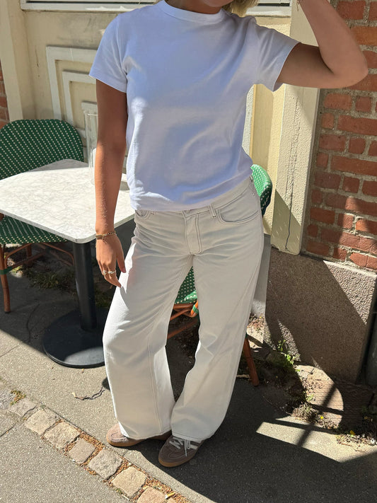 Emma Loose Fit Denim Jeans - White